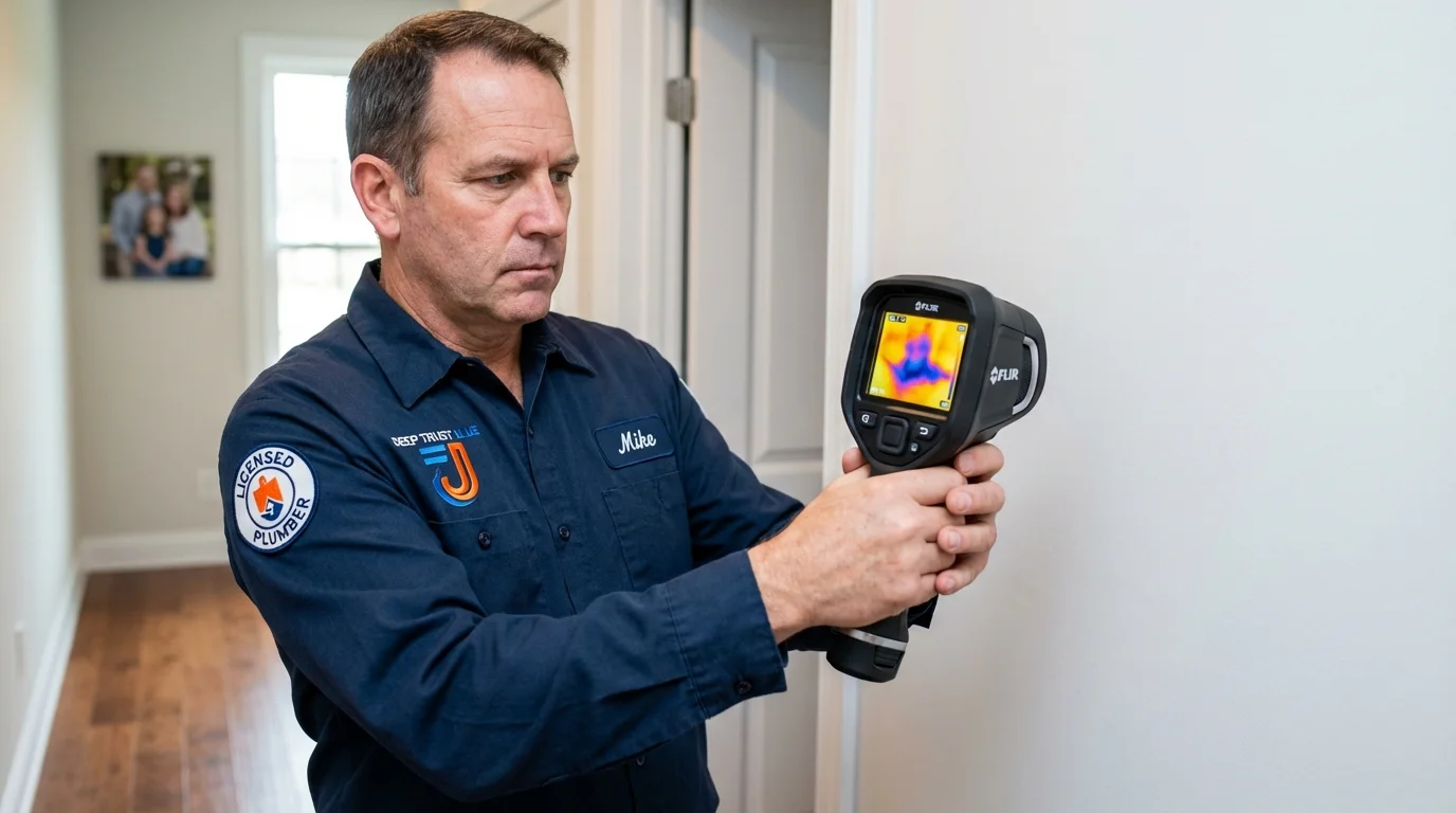 Thermal imaging leak detection by Johns Plumbing LLC in Castaic